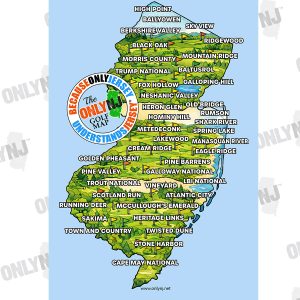 GOLF MAP POSTER