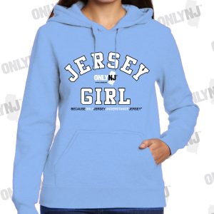 JERSEY GIRL HOODIE: CAROLINA BLUE